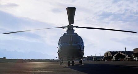 helicopter in flight
