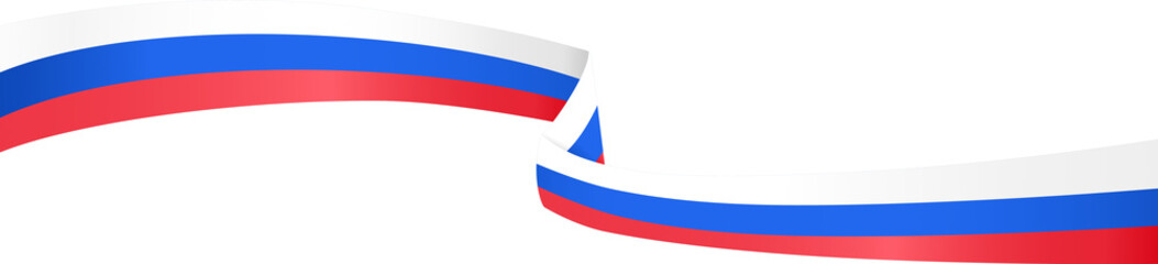 Russia flag wave  isolated  on png or transparent background,Symbol Russia,template for banner,card,advertising ,promote,and business matching country poster, vector illustration