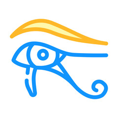 mythology of egypt color icon vector. mythology of egypt sign. isolated symbol illustration