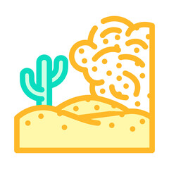 sand egypt desert color icon vector. sand egypt desert sign. isolated symbol illustration