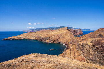 Fototapeta na wymiar vereda da ponta de são lourenço coast in summer, Madeira island 