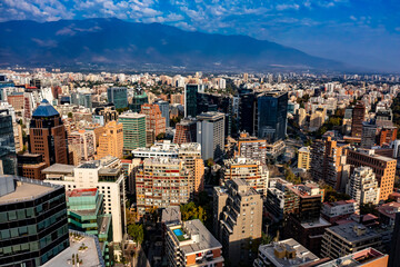 Fototapeta na wymiar Santiago de Chile Aerial Photograph | Hochauflösende Luftbilder von Santiago de Chile