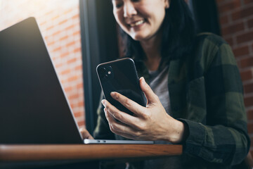 using texting cell phone typing computer.student study education online learning.adult professional chatting on laptop,mobile contact us at Thinking business plan.connecting people concept