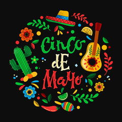 Poster for Cinco de Mayo holiday celebration