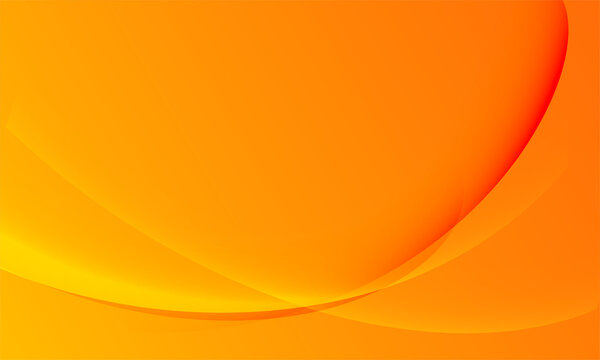 Smooth orange  wave abstract background. Abstract gradient orange background vector.