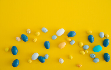 easter minimalistic background with copy space