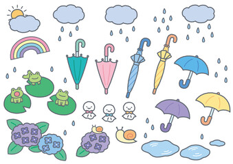 梅雨のイラスト