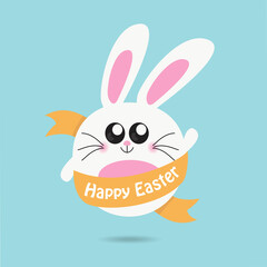 Obraz na płótnie Canvas A cute Easter bunny
