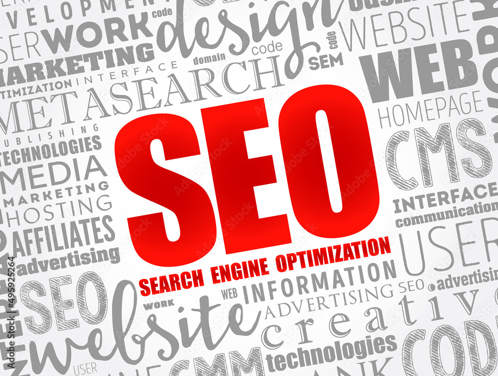 Poster seo search engine optimization - process of improving the quality and quantity of website traffic to