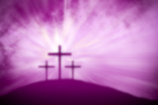 religious easter purple lent background
