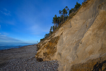 Baltic sea coast next to Jurkalne, western Latvia.