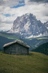 mountain hut in the dolomites