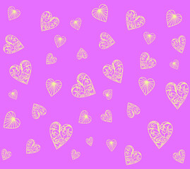 The background heart pattern design