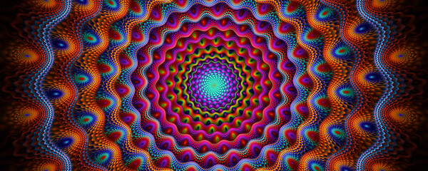 Abstract colorful mandala circle background