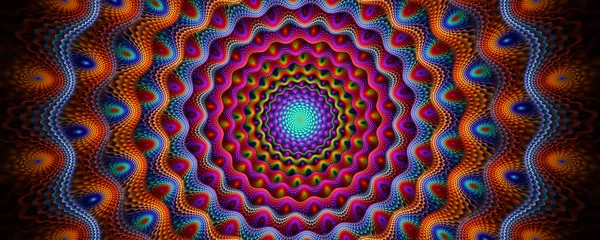 Fototapete Rund Abstract colorful mandala circle background © Primada