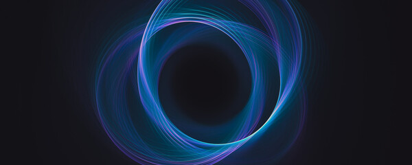 Abstract blue spirograph line background