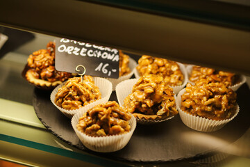 cupcakes with chocolate and nuts