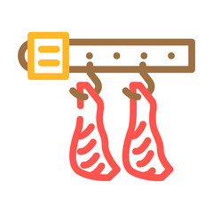 carcass conveyor color icon vector. carcass conveyor sign. isolated symbol illustration