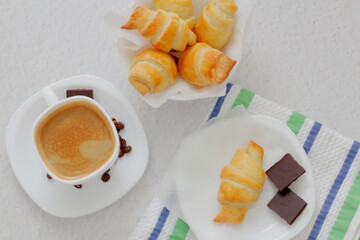 coffee and croissant