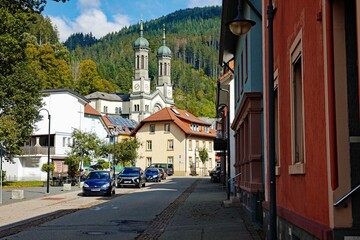 Schwarzwald Todtnau Blick auf die Kirche