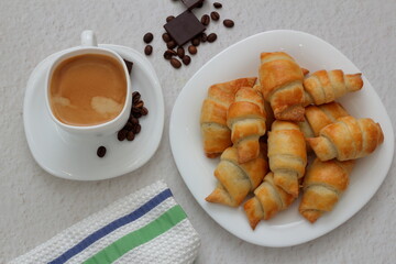 coffee and croissant