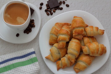 coffee and croissant