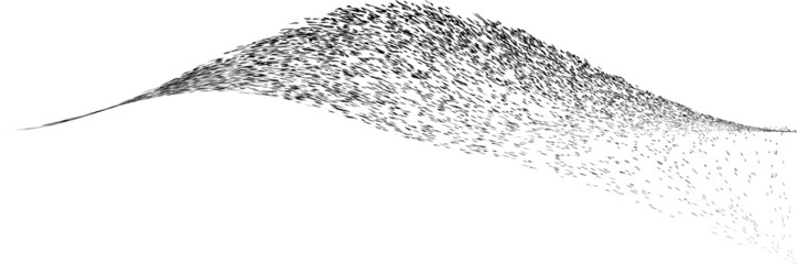 Sprayed black line .Graffiti art design . Noise dispersion logo . Spray effect .Grunge, grainy, gritty texture . Distressed element .vector 