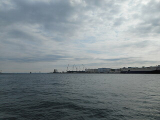 Obraz premium Kawasaki Seaside Industrial Zone in Japan