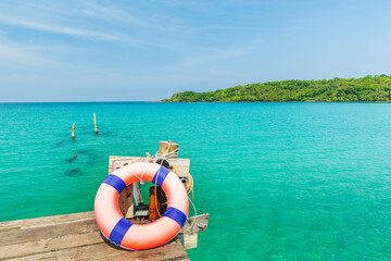 Beautiful tropical sea in Trad  province,Thailand.