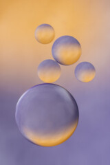 Oil bubbles,  bright colors, art, background