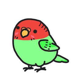 Red Green Bird