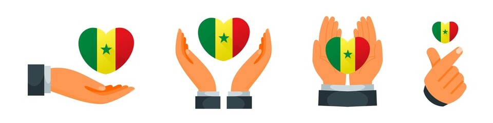 Obraz premium Showing Affection and Giving Love Towards People of Senegal