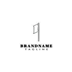 hoarding logo cartoon icon design template black isolated vector illustration