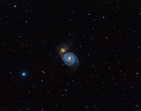 The colorful Whirlpool galaxy - Powered by Adobe