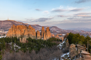 Belogradchik rock with the fortress walls