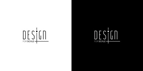 Modern and elegant design text logo design