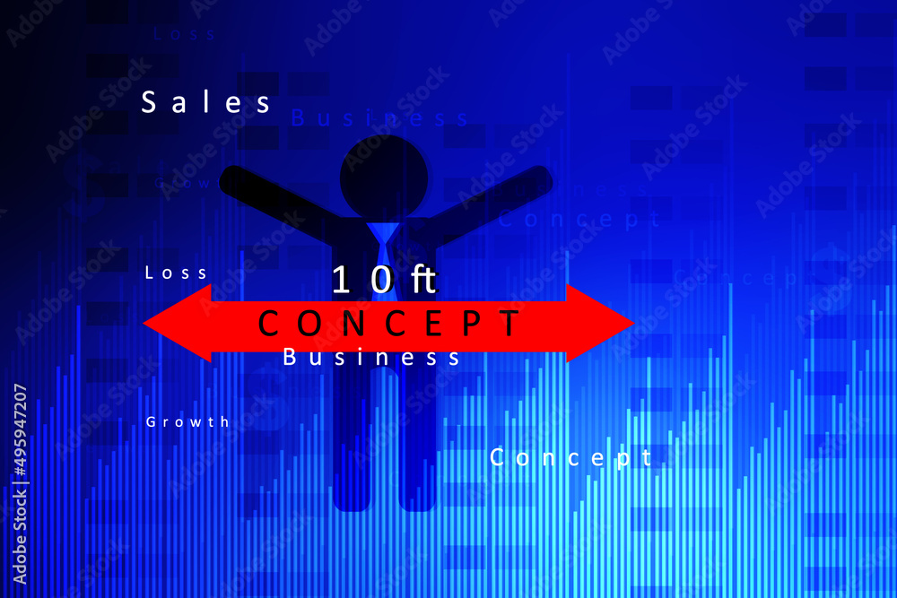 Poster 2d digital abstract business networking background