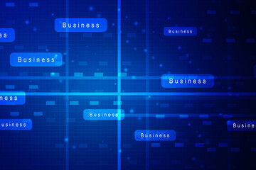 Fototapeta premium 2D Digital Abstract Business Networking background