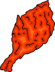 Crispy chicken wings, American food Fast food Illustration Fast food Illustration, digital art , restaurant artwork. Tasty junk food. Meet drawing. Hand draw.
Vector Modern sketch style