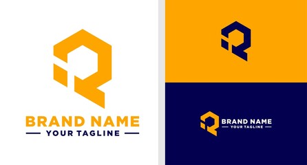 QI LOGO MONOGRAM HEXAGONAL EDITABLE