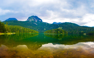 Crno Jezero in durmitor national park in montenegro