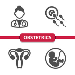 Obstetrics And Gynecology Icons