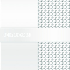 White luxury background. Vector illustration.