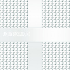 White luxury background. Vector illustration.