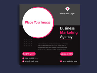 modern business promotion card template