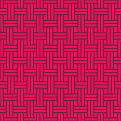 Pink woven design seamless pattern.