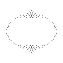 floral ornamental frame