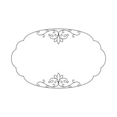 floral ornamental frame