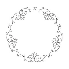 floral ornamental frame