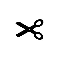 Scissors vector icon. Simple flat icon. Scissor silhouette. eps 10